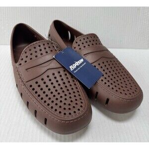 Floafers Country Club Driver 2.0 Mens 12 D Brown Slip On Water Shoes Driving New